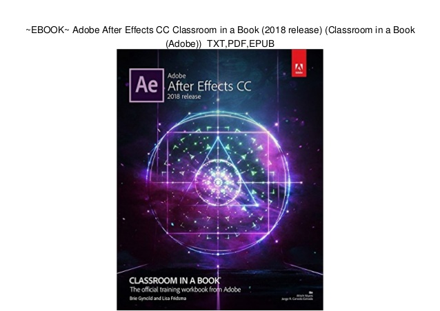 After Effects Cc Ebook Pdf